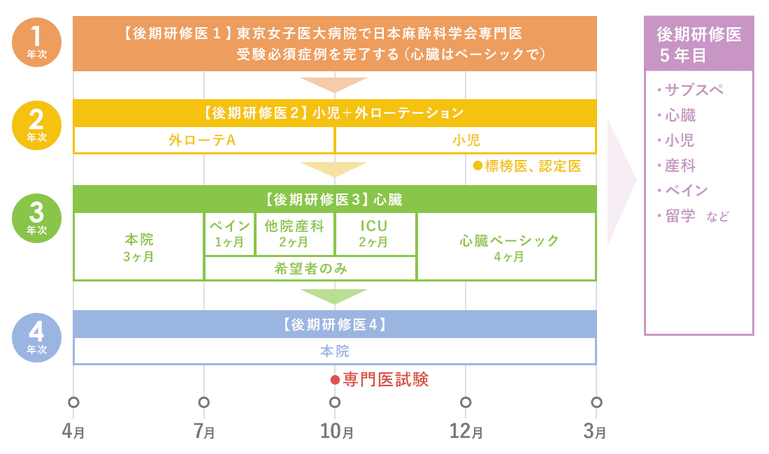 専攻医ローテーション例